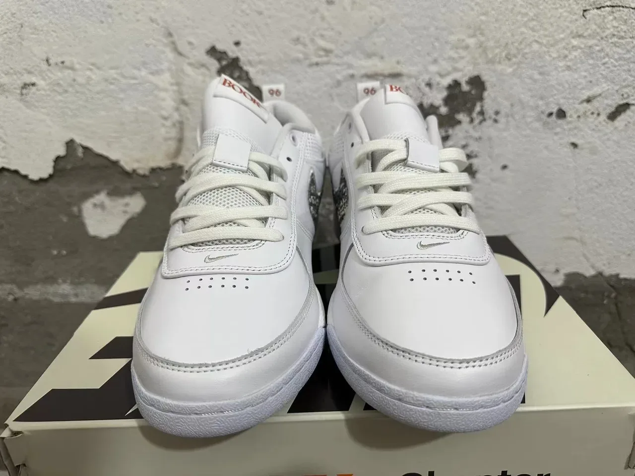 Nike Court Legacy White Silver Snakeskin Lifestyle Sneakers 3