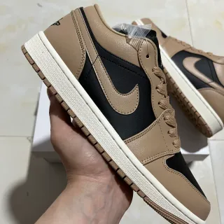 Nike Dunk Low Beige and Black Lifestyle Sneakers