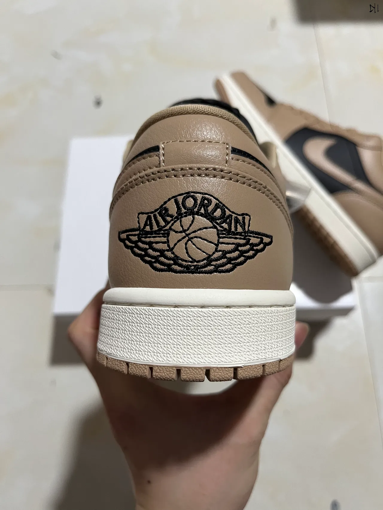 Nike Dunk Low Beige and Black Lifestyle Sneakers 7