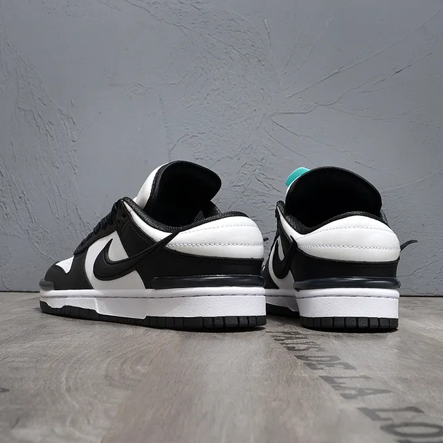 Nike Dunk Low Black White Lifestyle Sneakers 3