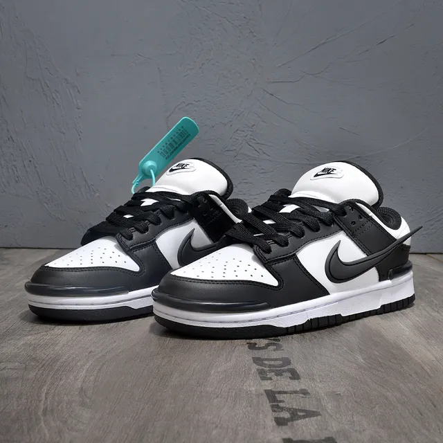 Nike Dunk Low Black White Lifestyle Sneakers 4