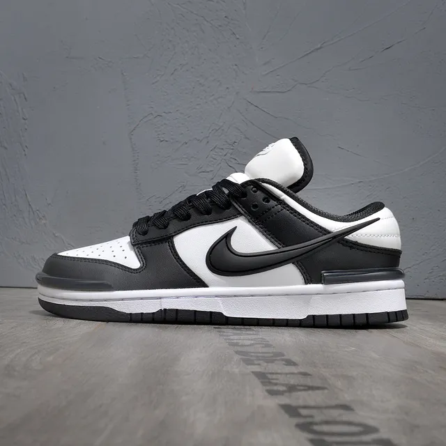 Nike Dunk Low Black White Lifestyle Sneakers 7