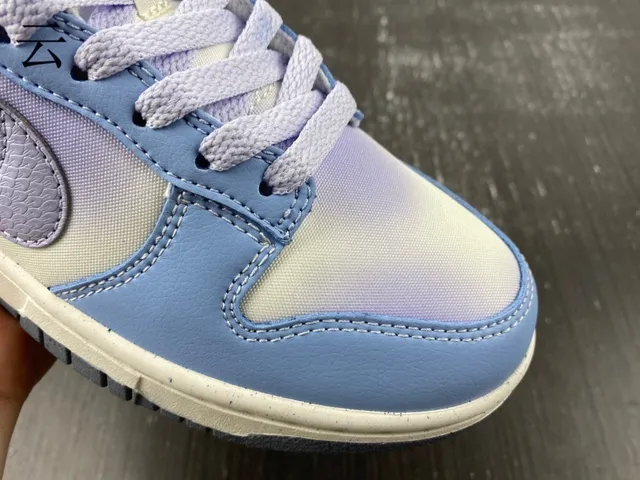 Nike Dunk Low Gradient Blue Purple Lifestyle Sneakers 13