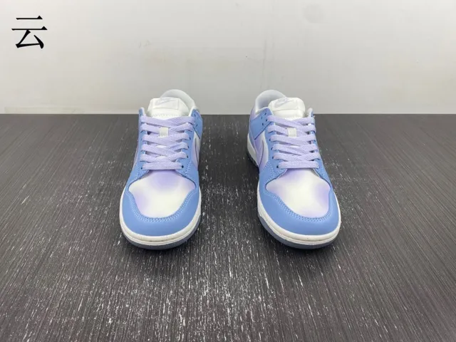 Nike Dunk Low Gradient Blue Purple Lifestyle Sneakers 15