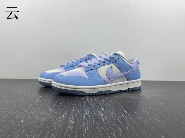 Nike Dunk Low Gradient Blue Purple Lifestyle Sneakers 16
