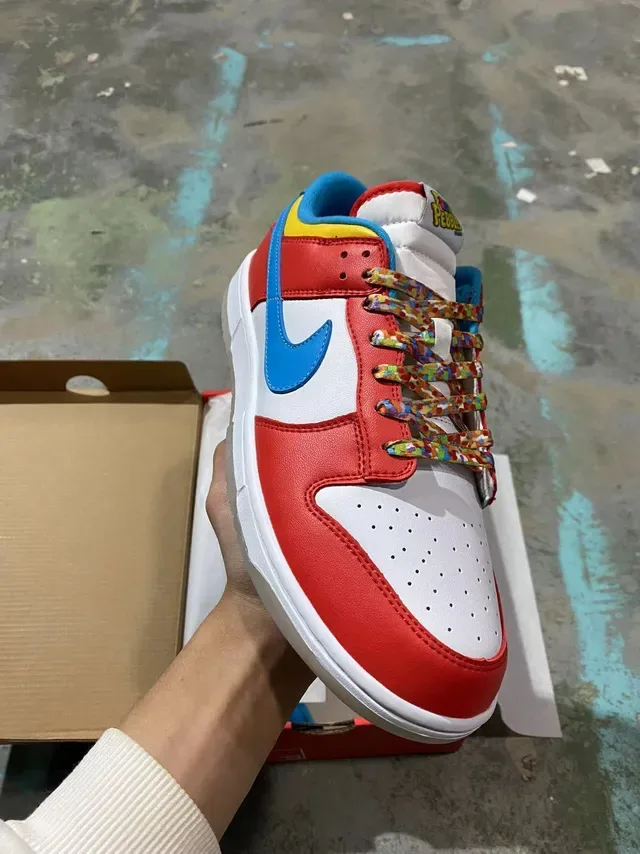 Nike Dunk Low Multicolor Red White Blue Yellow Lifestyle Sneakers 2