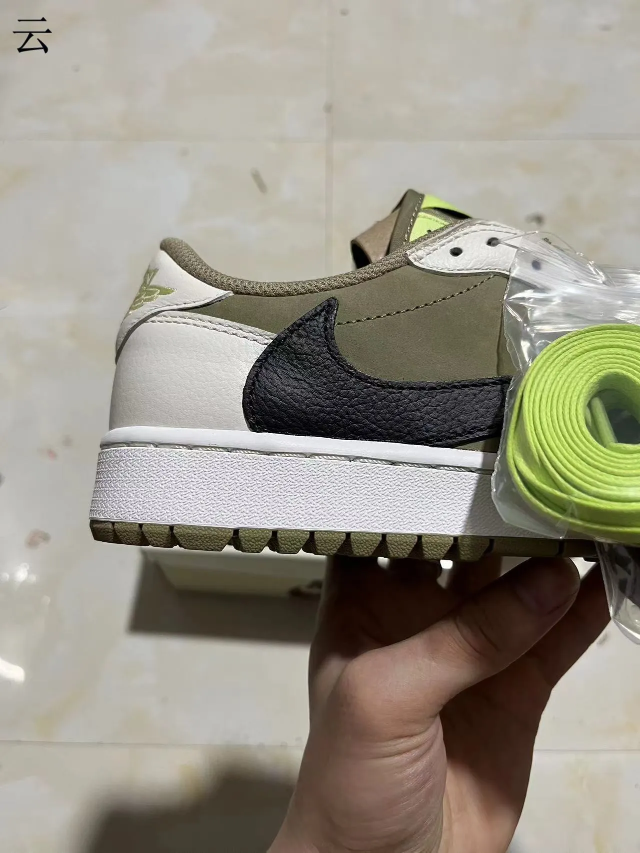Nike Dunk Low Olive Green and White Lifestyle Sneakers 2