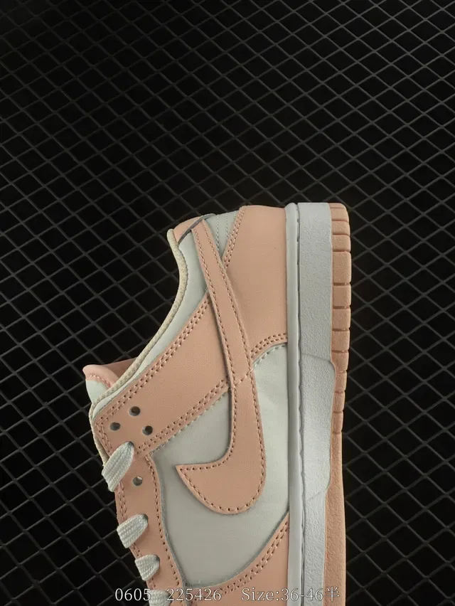 Nike Dunk Low Pale Pink and White Lifestyle Sneakers 3