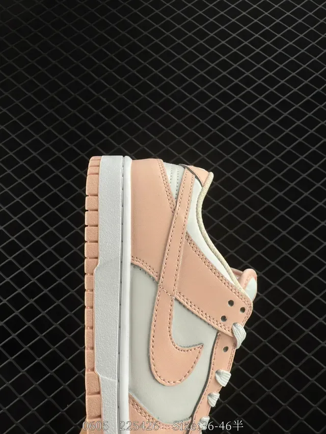 Nike Dunk Low Pale Pink and White Lifestyle Sneakers 4