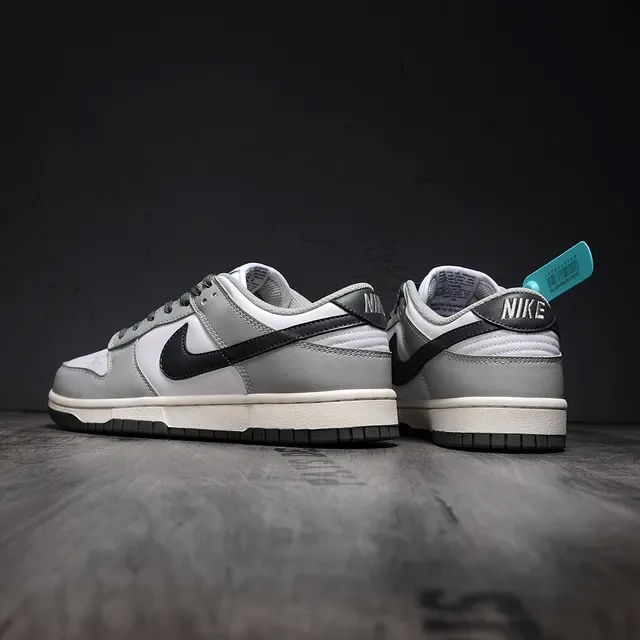 Nike Dunk Low White/Gray/Carbon Grey Lifestyle Sneakers 3
