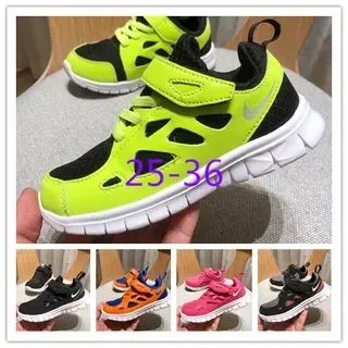 Nike Free Run Youth Zapatillas de correr Verde Lima y Negro