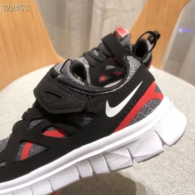 Nike Free Run Youth Zapatillas de correr Verde Lima y Negro 11
