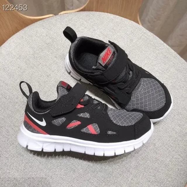 Nike Free Run Youth Zapatillas de correr Verde Lima y Negro 14