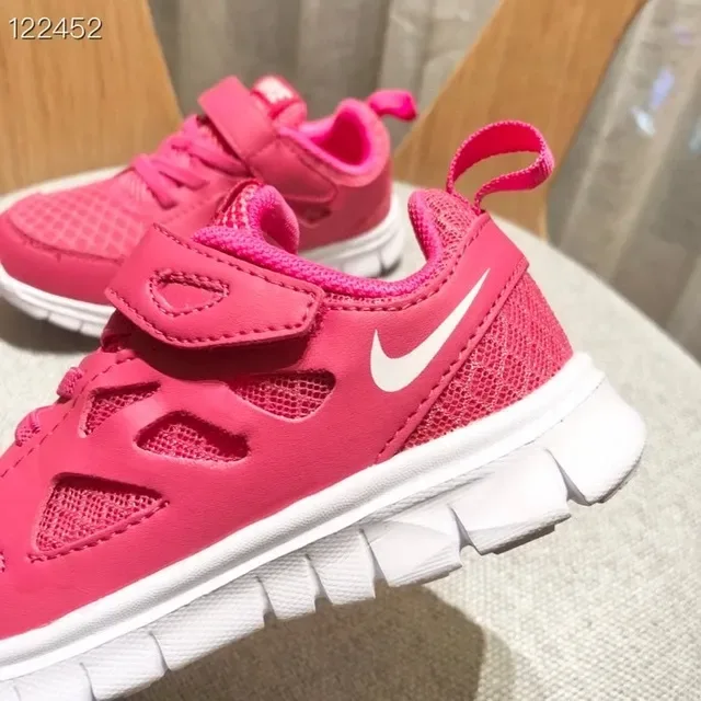 Nike Free Run Youth Zapatillas de correr Verde Lima y Negro 20