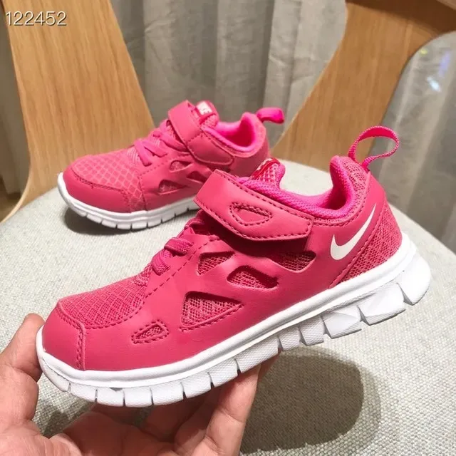 Nike Free Run Youth Zapatillas de correr Verde Lima y Negro 22