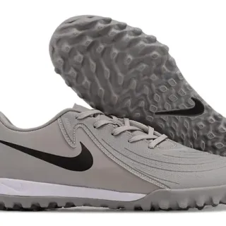 Nike Gray Black Low-Top Synthetic Upper Turf Soccer Shoes