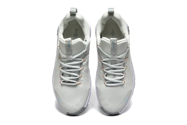 Nike Gray Blue Knit Upper Segmented Ridged Midsole Lifestyle Sneakers 2