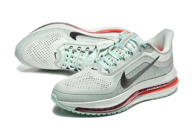 Nike Cinza Laranja Tênis de corrida leve com upper de tricô visível unidade Air Zoom 16