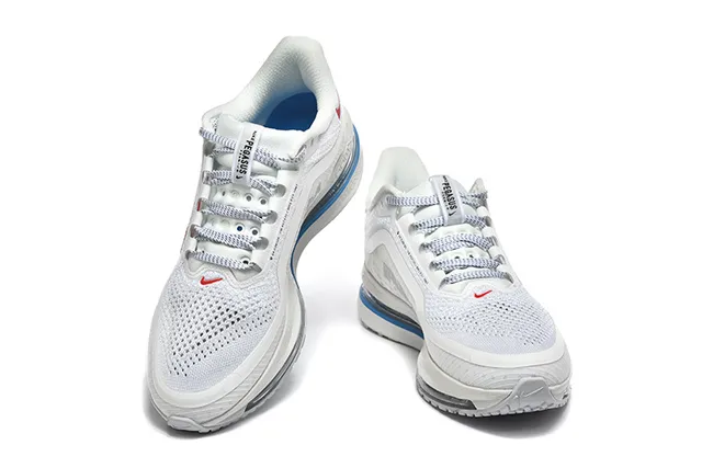 Nike Cinza Laranja Tênis de corrida leve com upper de tricô visível unidade Air Zoom 21