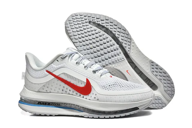 Nike Cinza Laranja Tênis de corrida leve com upper de tricô visível unidade Air Zoom 23