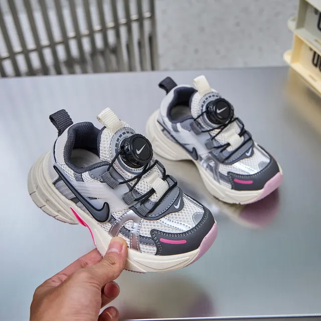Nike Gray Silver Silhouette Boa Dial Closure Chunky Sneakers 7