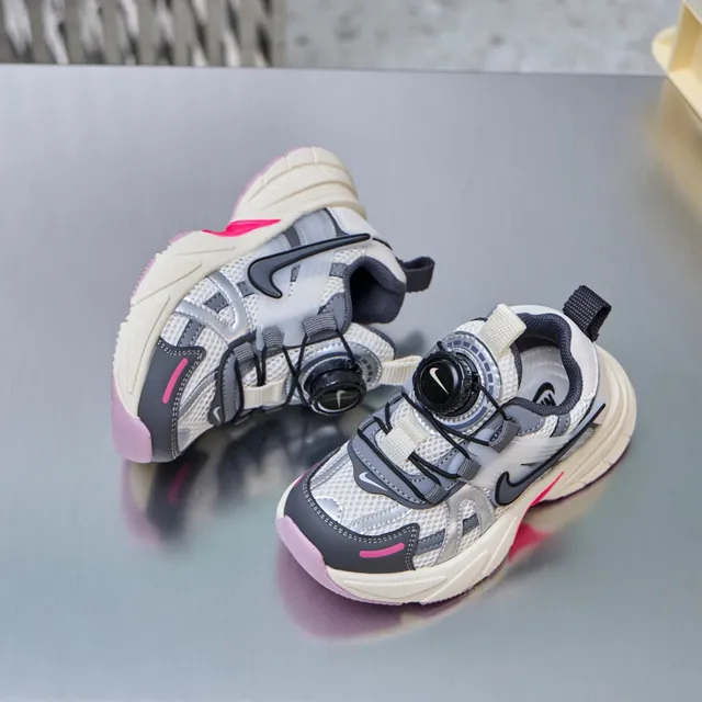 Nike Gray Silver Silhouette Boa Dial Closure Chunky Sneakers 8