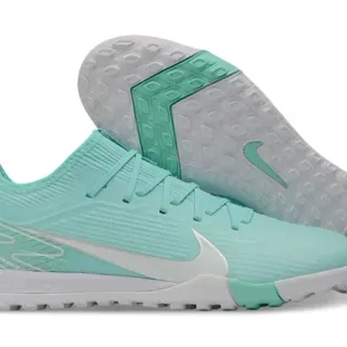 Nike Green White Knit Upper Low-Cut Indoor Soccer Shoes