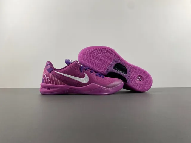 Nike Kobe 8 System Magenta Purple Basketball Shoes 12