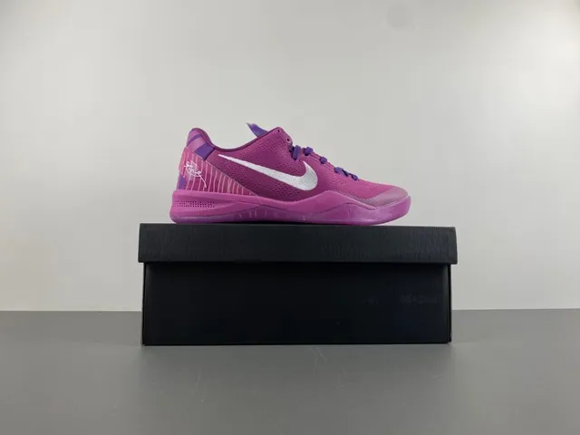 Nike Kobe 8 System Magenta Purple Basketball Shoes 14