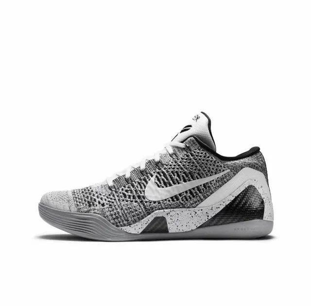 Nike Kobe 9 White Black Carbon Fiber Chaussures de basket-ball 2