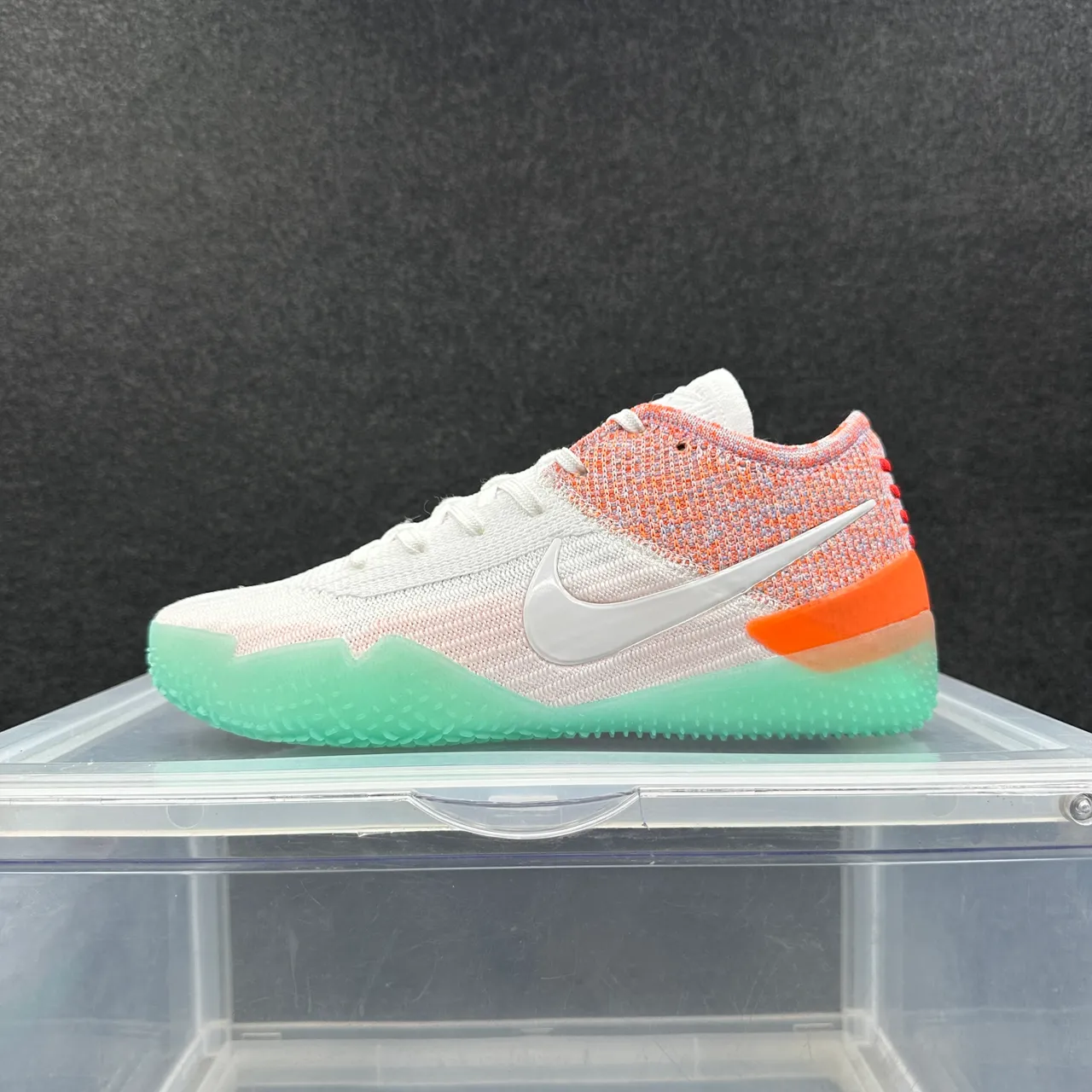 Nike Kobe AD White Orange Gradient Flyknit Basketball Shoes 2
