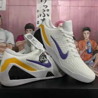 Nike Kobe AD White Purple Yellow Basketball Shoes
