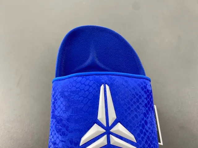 Nike Kobe Slide Royal Blue Snakeskin Strap Slipper 4