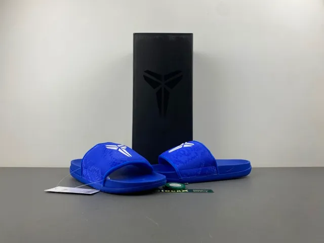 Nike Kobe Slide Royal Blue Snakeskin Strap Slipper 9