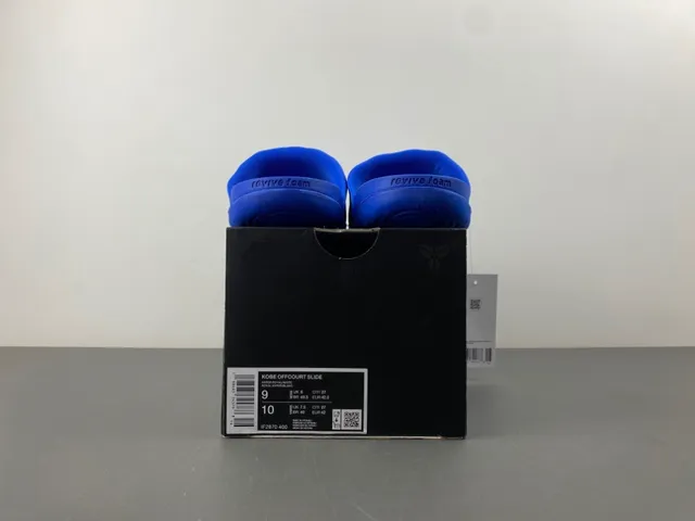 Nike Kobe Slide Royal Blue Snakeskin Strap Slipper 13