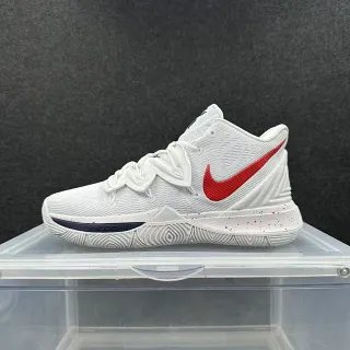 Nike Kyrie 5 White Red Speckled बास्केटबॉल जूते