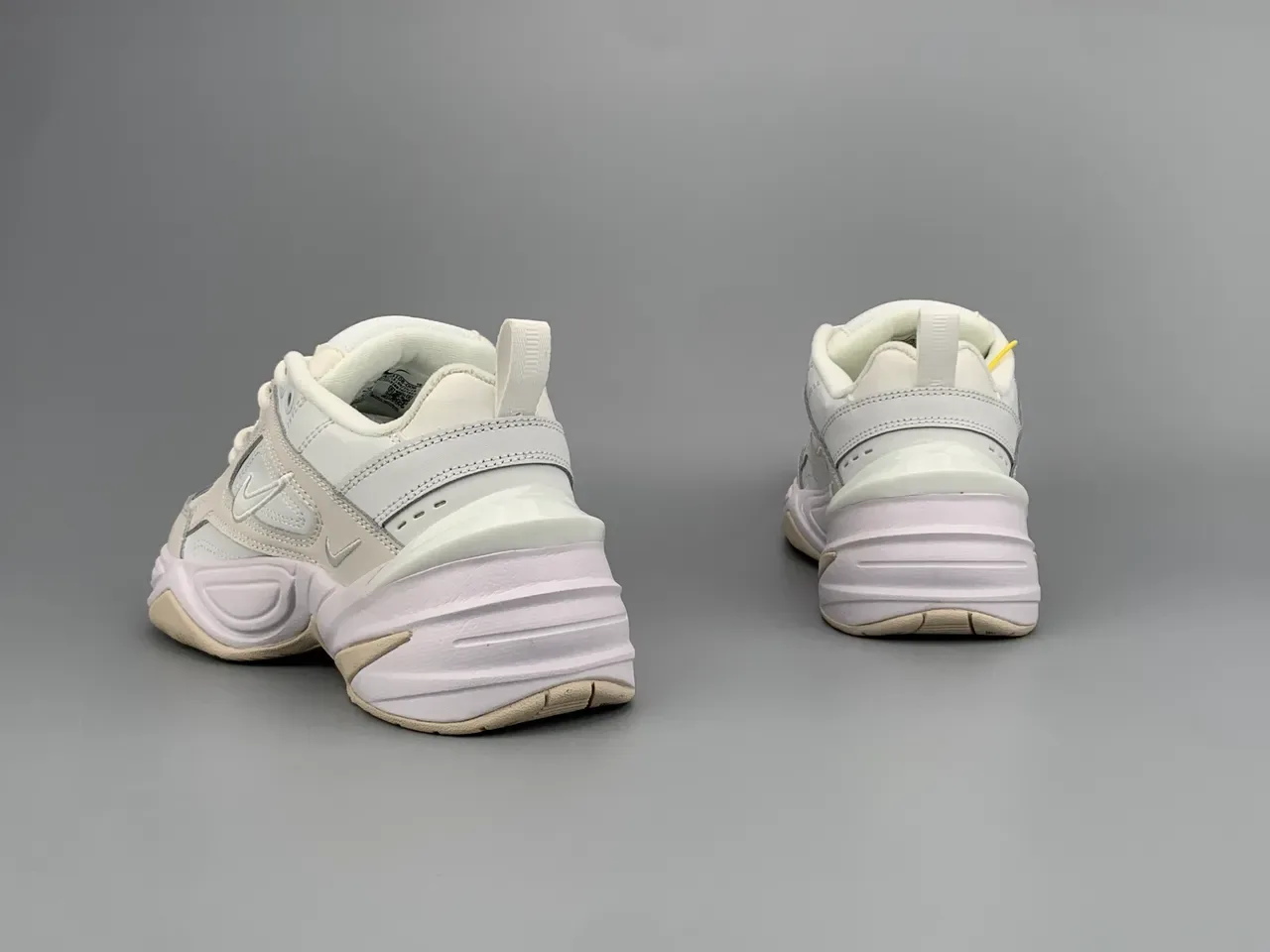 Nike M2K Tekno Off-White and Pink Lifestyle Sneakers 6