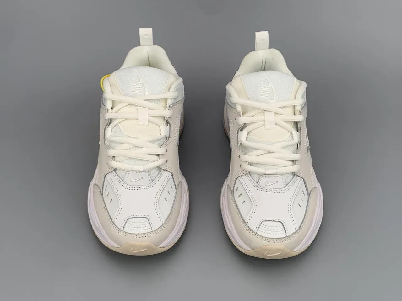 Nike M2K Tekno Off-White and Pink Lifestyle Sneakers 9
