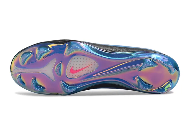 Nike Mercurial Blue Red Low-Cut Dynamic Fit Collar Asymmetrical Lacing Firm-Ground Soccer Shoes 6