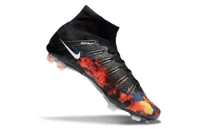 Nike Mercurial Superfly CR7 Noir Bleu Rouge Chaussures de football Firm Ground 2