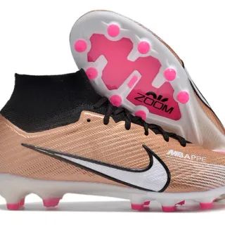 Nike Mercurial Superfly Mbappé Rose Gold Firm-Ground Soccer Shoes
