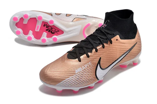 Nike Mercurial Superfly Mbappé Rose Gold Firm-Ground Soccer Shoes 3