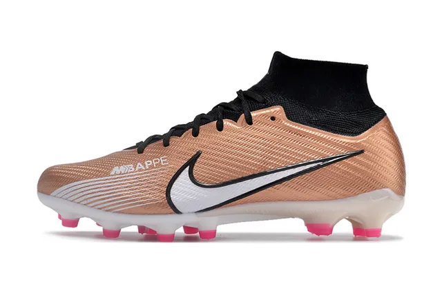 Nike Mercurial Superfly Mbappé Rose Gold Firm-Ground Soccer Shoes 6