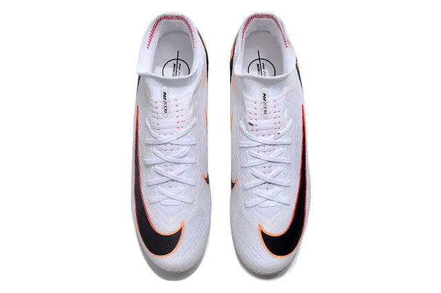 Nike Mercurial Superfly White Black Orange Firm-Ground Soccer Shoes 2