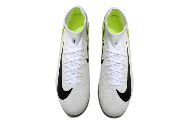 Nike Mercurial Superfly सादा नियोन लाइम इरिडेसेंट फर्म ग्राउंड फुटबॉल जूते 2