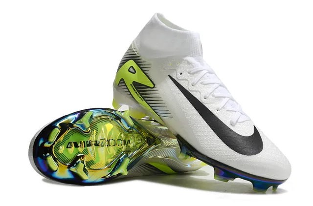 Nike Mercurial Superfly सादा नियोन लाइम इरिडेसेंट फर्म ग्राउंड फुटबॉल जूते 3