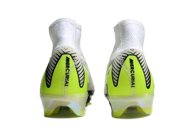 Nike Mercurial Superfly सादा नियोन लाइम इरिडेसेंट फर्म ग्राउंड फुटबॉल जूते 4