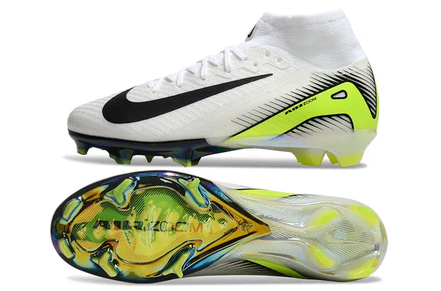 Nike Mercurial Superfly सादा नियोन लाइम इरिडेसेंट फर्म ग्राउंड फुटबॉल जूते 5