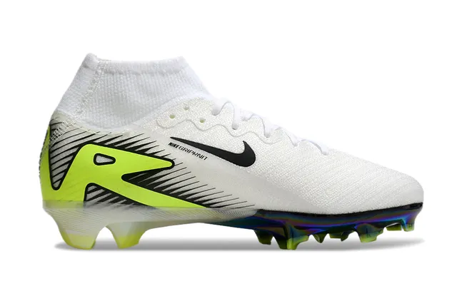 Nike Mercurial Superfly सादा नियोन लाइम इरिडेसेंट फर्म ग्राउंड फुटबॉल जूते 7