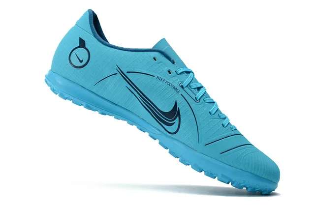Nike Mercurial Turf branco azul verde neón Turf sapatos de futebol 15